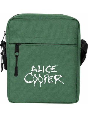 Wakha Alice Cooper Logo Omuz Çantası Yeşil Renk