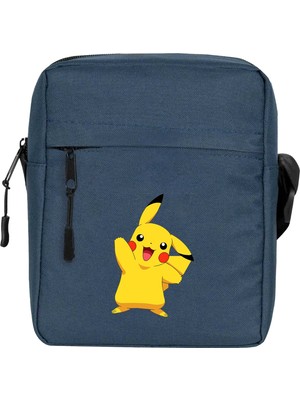 Wakha Pokemon Pikachu Omuz Çantası Lacivert Renk