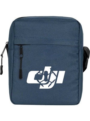 Wakha Dji Logo Silüet Omuz Çantası Lacivert Renk