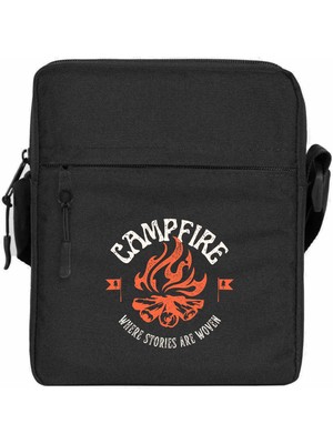 Wakha Camp Fire Omuz Çantası Siyah Renk