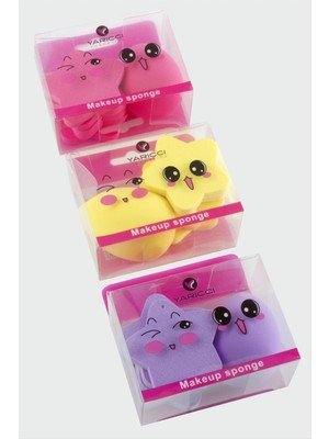 Zero Techmrt 6  Adet Karışık Makyaj Süngeri-Renkli