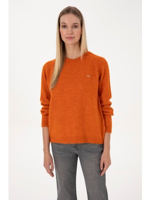 U.S. Polo Assn. Kadın Bakır Bisiklet Yaka Kazak 50310106-VR182