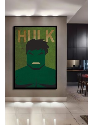 Teona Ahşap Çerçeve Görünümlü Hulk Ahşap Mdf Dekoratif Ev/işyeri Duvar Tablo Dikdörtgen Ev/işyeri Duvar Tablo