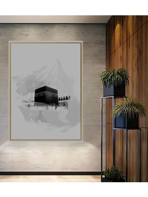 Teona Ahşap Kabe Sanatı Dekoratif Ahşap Mdf Ev/işyeri Duvar Tablo Dikdörtgen Ev/işyeri Duvar Tablo