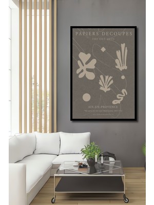 Teona Ahşap Çerçeve Görünümlü Soyut Sanat Motifli Dekoratif Ahşap Mdf Ev Duvar Tablo Dikdörtgen Ev Duvar Tablo