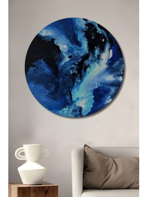 Teona Ahşap Okyanus Esintisi Dekoratif Ahşap Mdf Ev/işyeri Duvar Tablo Yuvarlak Ev/işyeri Duvar Tablo