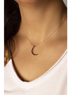 By Barun Ay ve Hilal Model Gümüş Kolye