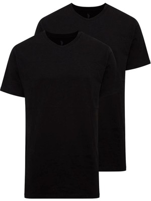 Erkek Battal 2'li Yuvarlak Yaka T-SHIRT-90002