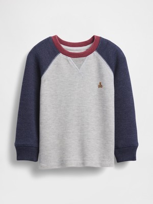 Gap Erkek Bebek Gri Brannan Bear Detaylı Textured T-Shirt
