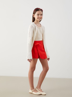 Lc Waikiki Yeni Sezon Beli Lastikli Kız Çocuk Şort Etek