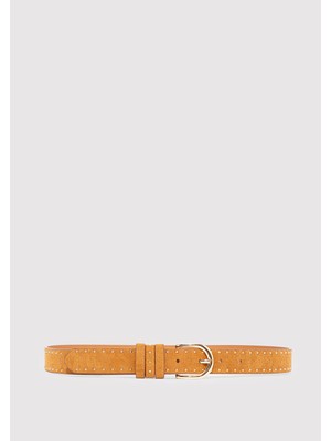 Mavi Kahverengi Suni Süet Deri Kemer 1913580-33653