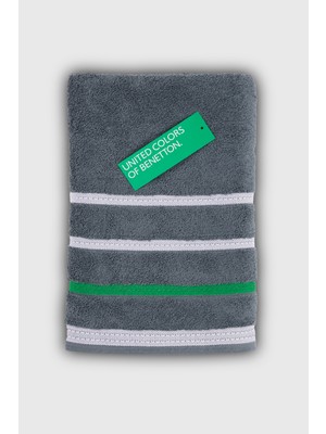 Benetton Home Banyo Havlu El Yüz Vücut Gri %100 Pamuk 70X140 cm Banyo Havlusu