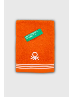 Benetton Home Banyo Havlu El Yüz Vücut Turuncu %100 Pamuk 50X90 cm El Havlusu