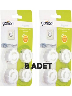 Gondol 8 Adet Priz Kapatıcı Priz Kapağı Çocuk Güvenliği