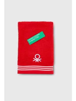 Benetton Home Banyo Havlu El Yüz Vücut Kırmızı %100 Pamuk 50X90 cm El Havlusu