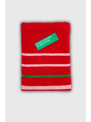 Benetton Home Banyo Havlu El Yüz Vücut Kırmızı %100 Pamuk 50X90 cm El Havlusu