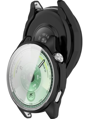 bbtech Huawei Watch Gt 6 46MM Tpu Silikon Kasa ve Ekran Koruyucu 360 Tam Koruma Gt6 Kasa Koruyucu