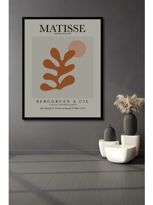 Teona Ahşap Çerçeve Görünümlü Matisse Soyut Sanat Ahşap Mdf Dekoratif Ev Duvar Tablo Dikdörtgen Ev Duvar Tablo