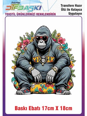 F17 Ajans Özel Tasarım Ütü ile Yapışan Kumaş Tekstil Kıyafet Dtf Baskı 2663