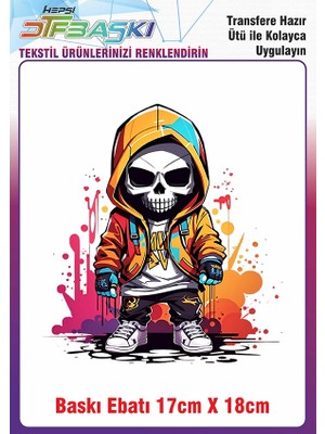 F17 Ajans Özel Tasarım Ütü ile Yapışan Kumaş Tekstil Kıyafet Dtf Baskı 2649