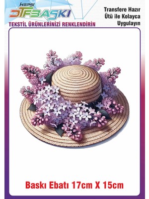 F17 Ajans Hasır Şapka Ütü ile Yapışan Kumaş Tekstil Kıyafet Dtf Baskı