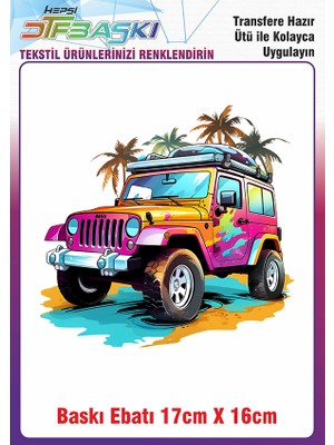 F17 Ajans Özel Tasarım Ütü ile Yapışan Kumaş Tekstil Kıyafet Dtf Baskı 2653