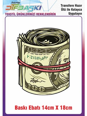F17 Ajans Lastikli Para Ütü ile Yapışan Kumaş Tekstil Kıyafet Dtf Baskı