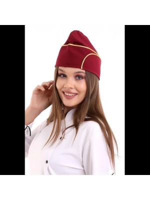 Aşçı Kayık Kep - Bordo Sarı Biye