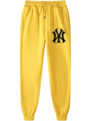 Punix Punıx Büyük Beden Özel Üretim Ny Baskılı Kışlık %100 Pamuk Sokak Stil Erkek Eşofman Altı