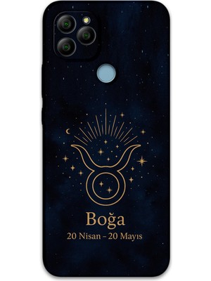 Gramaphone Gm 21 Uyumlu Boğa Burcu Desenli Telefon Kılıfı + Ekran Koruyucu - 5769