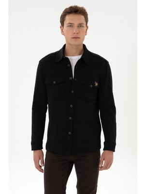 U.s. Polo Assn. Erkek Siyah Gömlek Örme 50316673-VR046