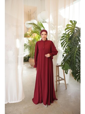 Nissra Ankanoor Bordo Yarım Pat Yandan Büzgülü ANKA255073