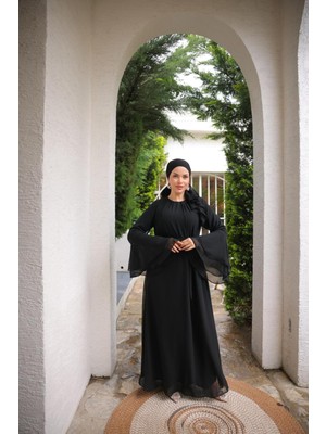 Nissra Ankanoor Astarlı Şifon Elbise ANKA255088