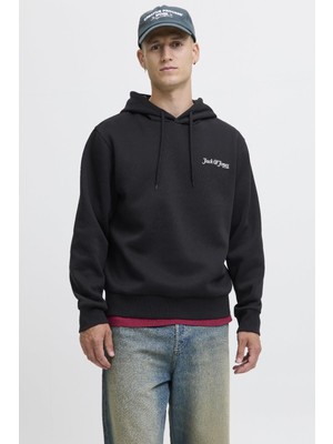 Erkek Jack & Jones Jjyukı Front Sweat Hood – Kapüşonlu, Yumuşak Kumaş, Rahat Kesim, Günlük Kullanıma Uygun Sweatshirt