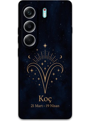 Gramaphone Tecno Camon 40 Pro 5g Uyumlu Koç Burcu Desenli Telefon Kılıfı + Ekran Koruyucu - 5768