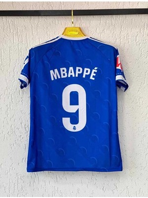 FRAGOLA Real Madrid 2025/26 Yeni Sezon Kylian Mbappe Deplasman Forması (Mavi)