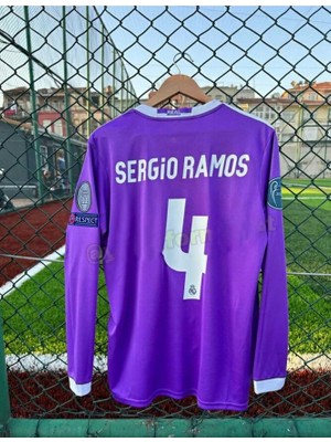 FRAGOLA R.madridd Cardiff 2017 Şampiyonlar Ligi Finali Sergio Ramos Nostalji Forması