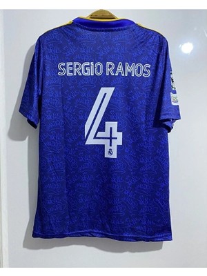 FRAGOLA R. Madridd 2020/21 Sezonu Sergio Ramos Deplasman Forması (Blue)