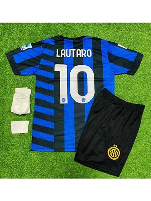 FRAGOLA I.n.t.e.r 2024/25 Yeni Sezon Lautaro Martinez Çocuk Forması 4'lü Set