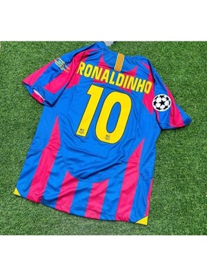 FRAGOLA B.a.r.c.e.l.o.n.a 2008-2009 Sezonu Ronaldinho Nostalji Forması
