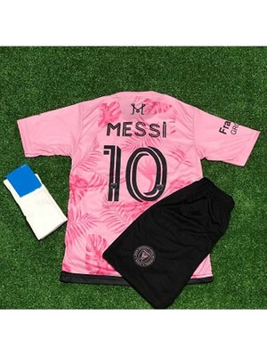 FRAGOLA I.n.t.e.r Miami 2024/25 Yeni Sezon Lionel Messi Çocuk Forması 3'lü Set