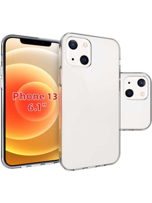 iPhone 13 Uyumlu Aden Süper Silikon Kapak-Renksiz