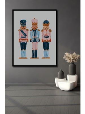 Teona Ahşap Çerçeve Görünümlü Fındıkkıran Ahşap Mdf Dekoratif Ev Duvar Tablo Dikdörtgen Ev Duvar Tablo