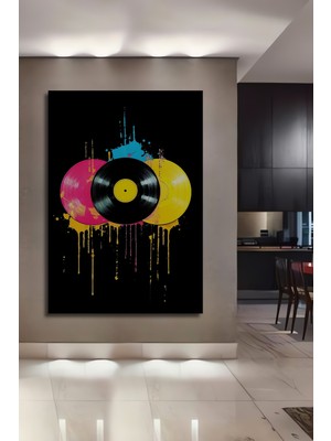 Teona Ahşap Çerçeve Görünümlü Renkli Plaklar Dekoratif Ahşap Mdf Ev Duvar Tablo Dikdörtgen Ev Duvar Tablo