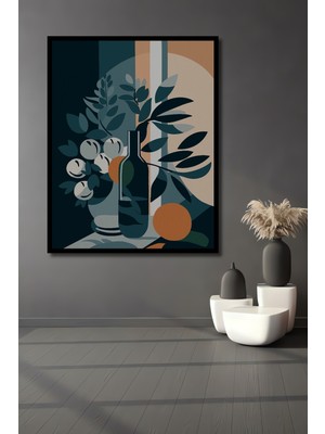 Teona Ahşap Çerçeve Görünümlü Narenciye Rüyası Dekoratif Ahşap Mdf Ev Duvar Tablo Dikdörtgen Ev Duvar Tablo