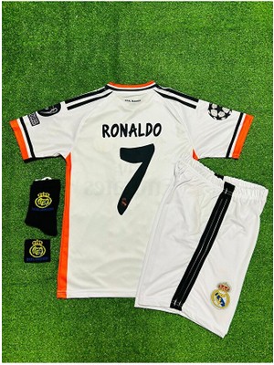 Feel Style R.e.a.l M.a.d.r.i.d 2014 Lizbon Şampiyonlar Ligi Finali Cristiano Ronaldo Forması 4'lü Set (Armalı)