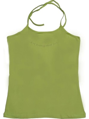 Beruflic Boyundan Bağlamalı Taş Işlemeli Atlet