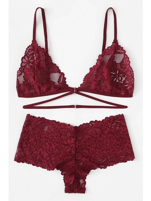 Beruflic Kadın Bordo Özel Şık Sütyen Külot Takımı