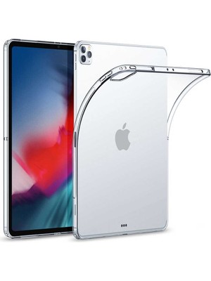 iPad Pro 11 2020 (2.nesil) - Uyumlu Uyumlu Aden Tablet Süper Silikon Kapak-Renksiz