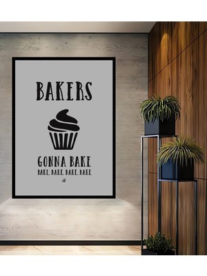 Teona Ahşap Çerçeve Görünümlü Fırıncılar Dekoratif Ahşap Mdf Işyeri Duvar Tablo Dikdörtgen Işyeri Duvar Tablo